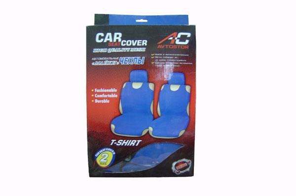 AVT3310 АВТОСТОР Комплекты чехлов на 2 сидения CW-CC267 F(майки) синие