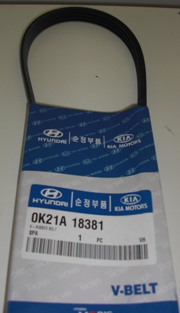 0K21A18381 HYUNDAI-KIA Ремень генератора Rio, Spectra, Clarus, 4PK887