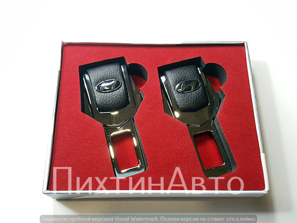 2083 IDV Заглушка ремня безопасности металл+кожа (01) 2083