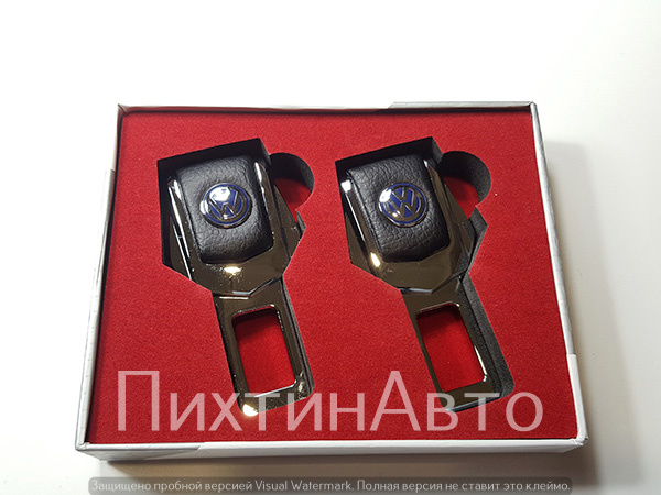 2091 IDV Заглушка ремня безопасности металл+кожа (01) 2091