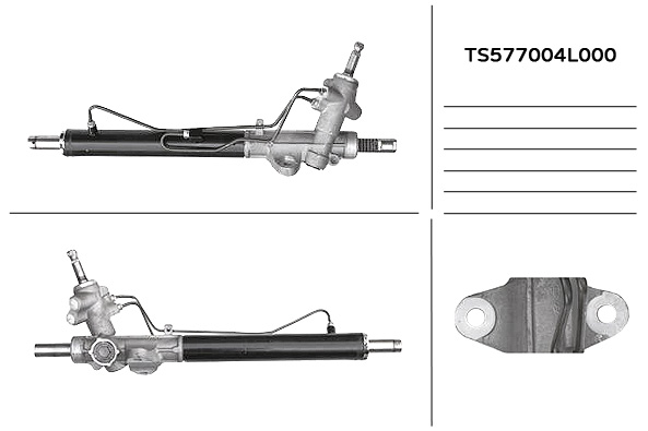 TS577004L000 MANDO Рейка рулевая с наконечниками HYUN/KIA SOLARIS/RIO 10- Mando