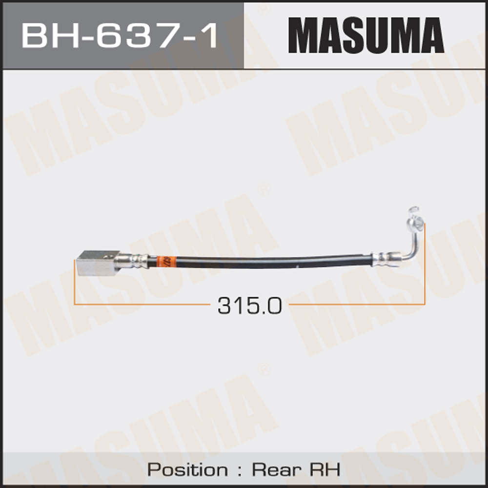BH6371 MASUMA Шланг тормозной MASUMA
