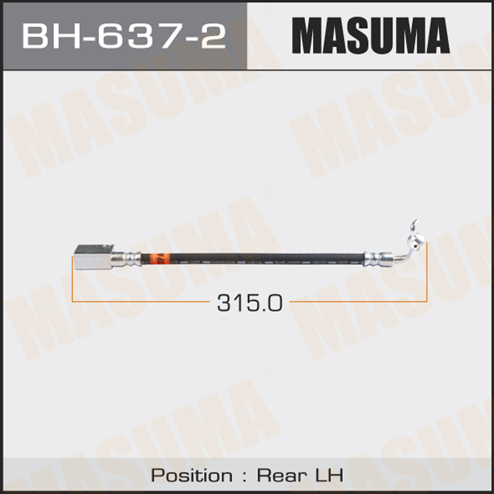 BH6372 MASUMA Шланг тормозной MASUMA