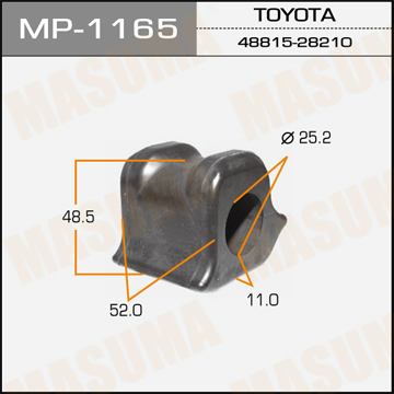 MP1165 MASUMA Втулка стабилизатора переднего правая toyota rav4 aca30 2.0vvti 05-09 Masuma MP1165