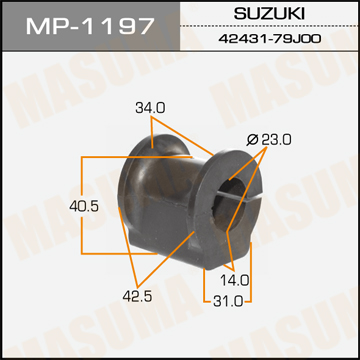 MP1197 MASUMA Втулка стабилизатора переднего d23 suzuki sx4 rw415rw416rw419rw420 06-13