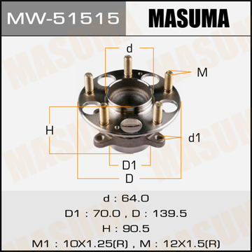 MW51515 MASUMA СТУПИЧНЫЙ УЗЕЛ MASUMA REAR CIVIC 14- RUS