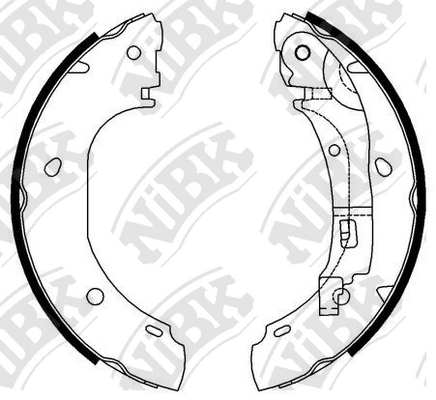 FN0585 NIBK Колодки барабанные PSA Jumper, Boxer, FI Ducato