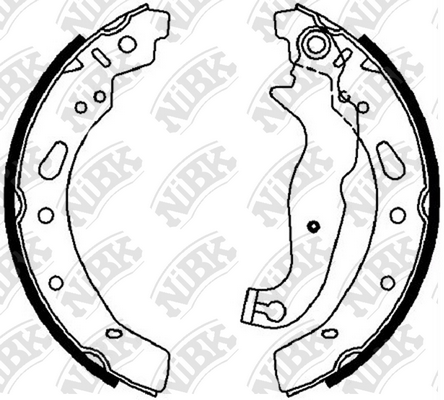 FN0630 NIBK Колодки тормозные FORD/DA FIESTA/FUSION/2 07- барабан.