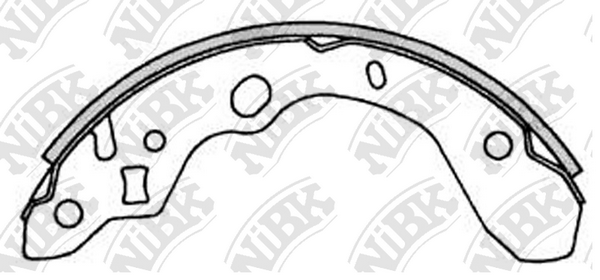 FN3394 NIBK Колодки барабанные