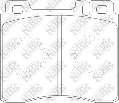 PN0029 NIBK Колодки тормозные MB W140 -98 перед.