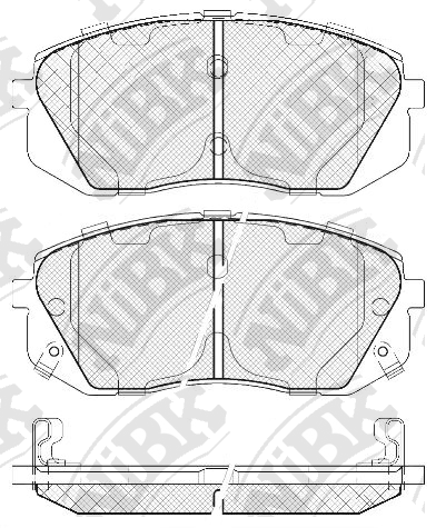 PN0052 NIBK Колодки тормозные передние 138*61*16 PN0052 NIBK