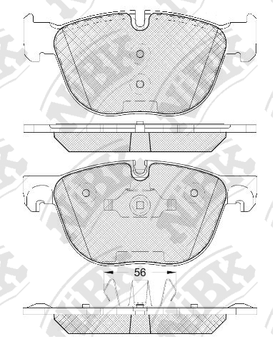 PN0094 NIBK Колодки тормозные BMW X5(E70)/X6(E71) 07- передн.
