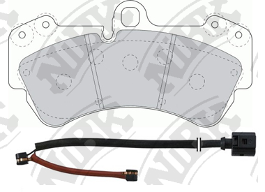 PN0346W NIBK Колодки тормозные VAG Q7/TOUAREG 02- перед. R18