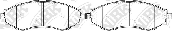 PN0374 NIBK Колодки тормозные DAEWOO LACETTI/NUBIRA 97- 1.6-2.0 перед.
