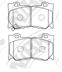 PN0389 NIBK Колодки тормозные передние INFINITI FX35/FX37/GS35/GS37 06- NIBK