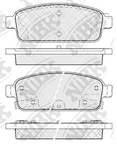 PN0392 NIBK Колодки тормозные задние OPEL ASTRA J/CRUZE 09- NIBK