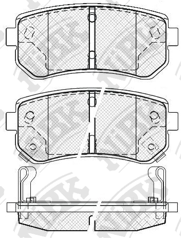 PN0436 NIBK Колодки тормозные HYUN/KIA ACCENT/RIO/I30/CEED 05- задн.