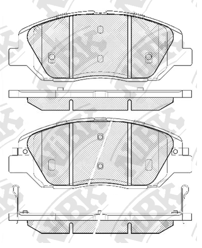 PN0446 NIBK Колодки тормозные HYUN/KIA SANTA FE/SORENTO 06- перед. (NIBK)