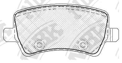 PN0463 NIBK Колодки тормозные VOLVO S80/V70/XC60/XC70 07- задн.