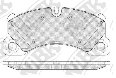 PN0529 NIBK Колодки тормозные VAG Q7/TOUAREG 03- перед.