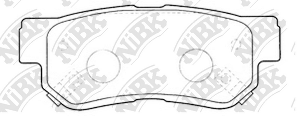 PN0539 NIBK Колодки тормозные HYUNDAI SANTA FE/TUCSON 01- задн.