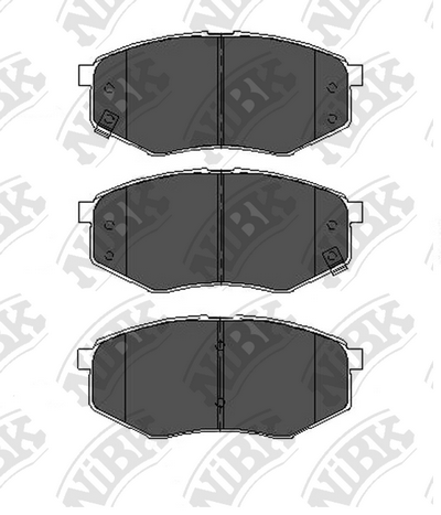PN0704 NIBK Колодки тормозные HYUN/KIA ix35/SPORTAGE/CARENS 02- перед.