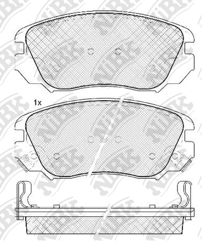 PN0839 NIBK Колодки передние