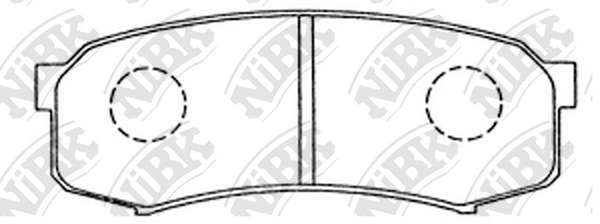 PN1243 NIBK Колодки тормозные задние LAND CRUISER/GX/HILUX/PAJERO 4 99- NIBK PN1243
