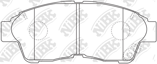 PN1322 NIBK Колодки тормозные TOYOTA CAMRY/CARINA E/COROLLA/RAV 4 -00 перед.