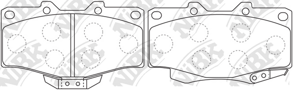 PN1387 NIBK Колодки тормозные toyota