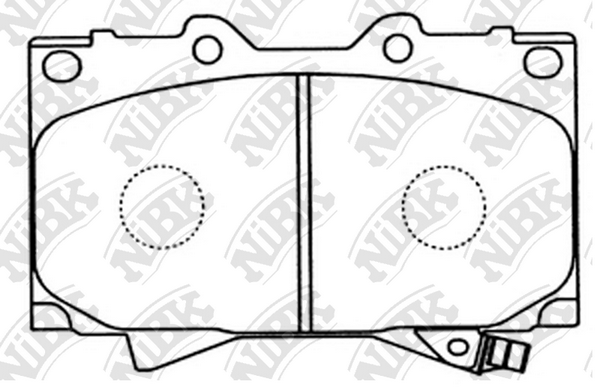 PN1411 NIBK Колодки тормозные TOYOTA LAND CRUISER 100 98- 4.7/3.0-4.2 DIESEL перед.
