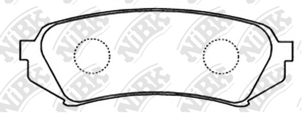 PN1412 NIBK Колодки тормозные TOYOTA LAND CRUISER 100 98- 4.7/3.0-4.2 DIESEL задн.