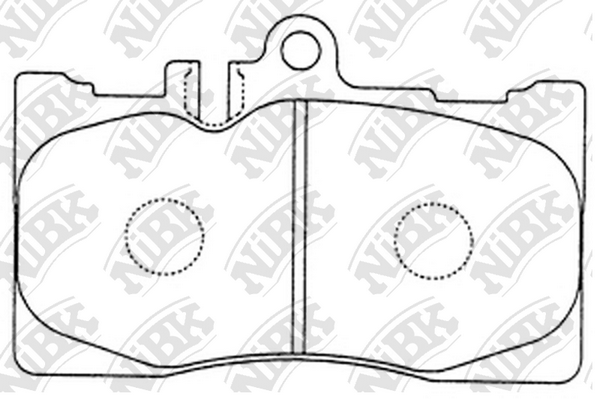 PN1455 NIBK Колодки тормозные дисковые передние, комплект