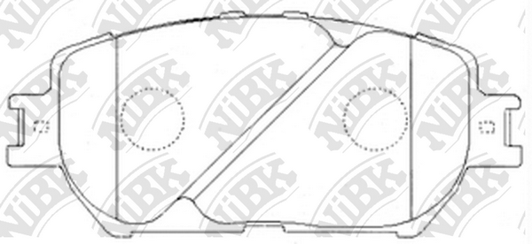 PN1479 NIBK Колодки тормозные TOYOTA CAMRY 01- 2.4-3.0 перед.
