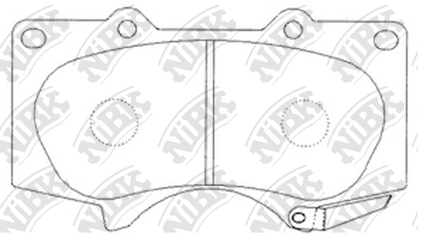 PN1482 NIBK Колодки тормозные TOYOTA LAND CRUISER 120/150 03- 4.0/3.0 DIESEL перед.