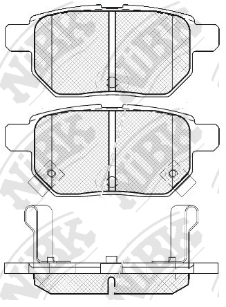 PN1519 NIBK Колодки тормозные задние TOYOTA AURIS/COROLLA 02- NIBK