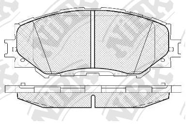 PN1524 NIBK Колодки тормозные TOYOTA RAV 4/AURIS/COROLLA 06- перед.