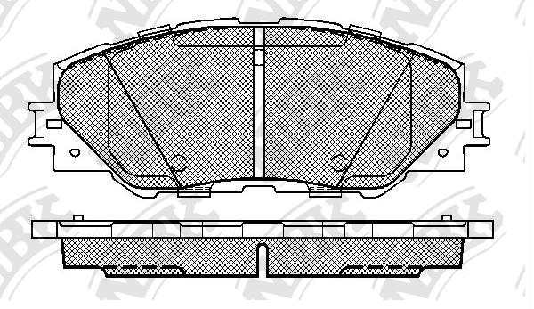 PN1530 NIBK Колодки тормозные TOYOTA RAV 4 06- перед.