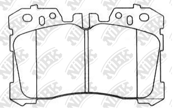 PN1833 NIBK Колодки тормозные LEXUS LS460 06- передн. (без спорт пакета)