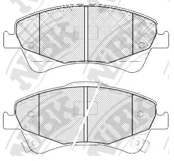 PN1837 NIBK Колодки тормозные TOYOTA AVENSIS/COROLLA 04- перед.
