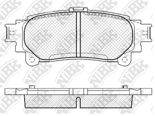 PN1846 NIBK Колодки тормозные LEXUS RX 03- задн.