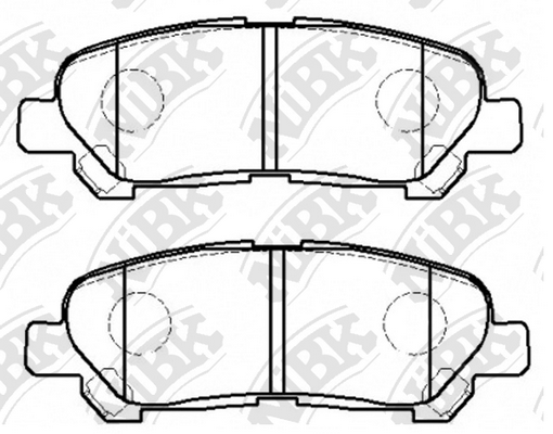 PN1848 NIBK Колодки тормозные TOYOTA HIGHTLANDER 07- задн.