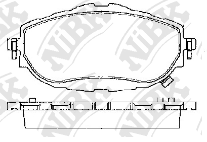 PN21001 NIBK Колодки тормозные TOYOTA AURIS/COROLLA 13- перед.
