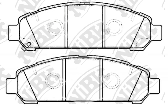 PN21003 NIBK Колодки передние TOYOTA Venza (2008-)