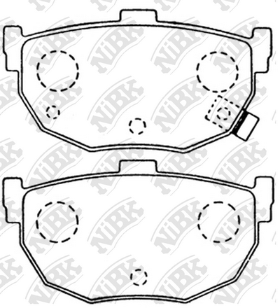 PN2130 NIBK Колодки тормозные HYUNDAI ELANTRA 00-06 задн.