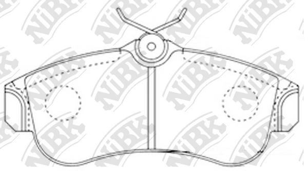 PN2180 NIBK Колодки тормозные NISSAN PRIMERA 96- 2.0/2.0 DIESEL перед.