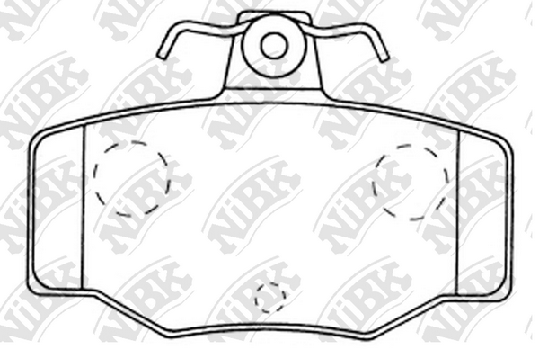 PN2214 NIBK Колодки тормозные NISSAN ALMERA 00- 1.8-2.0/2.2 diesel задн.