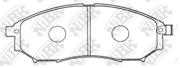PN2444 NIBK Колодки тормозные NISSAN PATHFINDER/NAVARA/MURANO 05- перед.