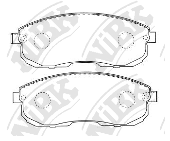 PN2474 NIBK Колодки тормозные NISSAN MAXIMA QX 95-00 2.0 перед.