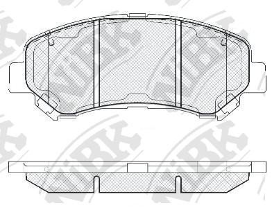 PN2801 NIBK Колодки тормозные передние 142*58 мм NISSAN X-TRAIL/QASHQAI 07- JUKE (F15) NISMO PN2801 NIBK